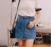 Denim (Jeans) Skirt High Waist - Women's Bottom - Verzatil 