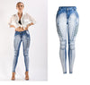 Stretch thin women's denim pencil pants - Women's Bottom - Verzatil 