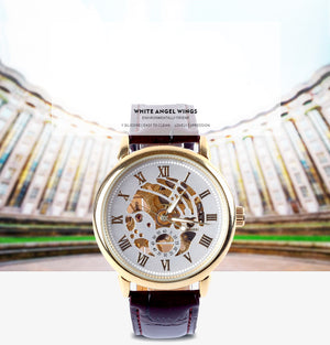 Hollow Mechanical Watch Simple Business Men's Watch - Verzatil 