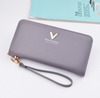 Leather Wallets Women Purses Zipper Long - Verzatil 