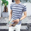 Casual striped Men's T-shirt - Verzatil 