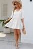 Tied Flounce Sleeve Mini Dress