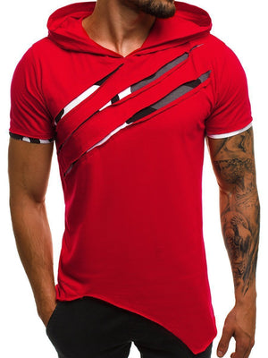 Men Fitness  pleated short sleeves T-Shirt - Verzatil 