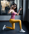 Women tight wear high waist hips quick dry running fitness training sports leggings - Verzatil 