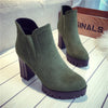 New lady Martin boots waterproof platform rough heel European and American Style - Women's Shoes - Verzatil 