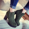 New lady Martin boots waterproof platform rough heel European and American Style - Women's Shoes - Verzatil 