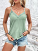 Eyelet Lace Trim V-Neck Cami