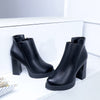 High Block Heel Boots Ms. Martin, all-match Shoes - Women's Shoes - Verzatil 