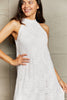 Lace Round Neck Sleeveless Dress