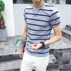 Casual striped Men's T-shirt - Verzatil 