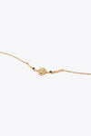 18K Gold-Plated Oval Pendant Necklace