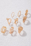 9-Piece Zinc Alloy Ring Set