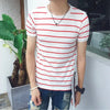 Casual striped Men's T-shirt - Verzatil 