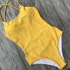Backless Bikini Yellow Multi Rope Swimwear Brazilian - Verzatil 