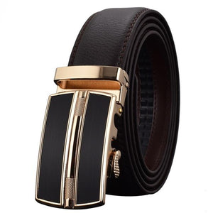 Automatic Buckle Leather Men Belt - Verzatil 