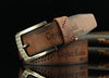 Pin buckle belt men's belt retro hollow casual belt - Verzatil 