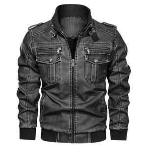 Men's vintage leather JACKET - Verzatil 