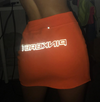 Reflective letter pack hip skirt - Women's Bottom - Verzatil 