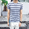 Casual striped Men's T-shirt - Verzatil 