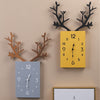 Simple Wooden Antler Wall Clock - Verzatil 