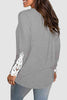 Lace Detail Button Front T-Shirt