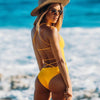 Backless Bikini Yellow Multi Rope Swimwear Brazilian - Verzatil 