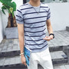 Casual striped Men's T-shirt - Verzatil 