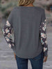 Floral Round Neck Dropped Shoulder T-Shirt