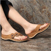 Retro Slope With Casual Flip-Flops - Women's shoes - Verzatil 