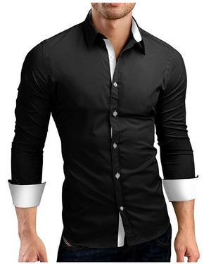 Long Sleeve Plus Size Shirt Men's Shirt - Verzatil 