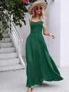 Spaghetti Strap Lace-UP Maxi Dress