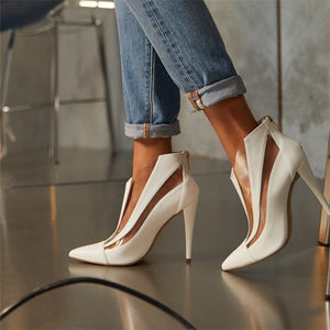 Pointed cutout High Heels -  Women's shoes - Verzatil 