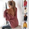 Autumn and winter women's halter loose sweater top - Verzatil 