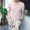 Casual striped Men's T-shirt - Verzatil 