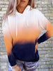 Gradient Drawstring Long Sleeve Hoodie