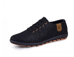 Spring/Summer Mens Casual Fashion Low Lace-up Canvas Shoes Flats - Verzatil 