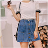 Denim (Jeans) Skirt High Waist - Women's Bottom - Verzatil 