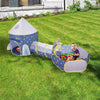 Children Play Tent Space Capsule Yurt Three-piece Crawling Tunnel And Ball - Verzatil 