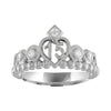 10k Girls birthday ring 4 round brilliant diamonds - Verzatil 