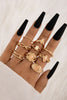 9-Piece Zinc Alloy Ring Set