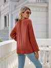 V-Neck Long Sleeve Blouse