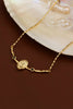 18K Gold-Plated Oval Pendant Necklace