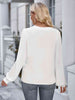 Notched Neck Puff Sleeve Blouse