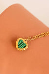 18K Gold Plated Heart Pendant Necklace