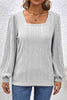 Square Neck Puff Sleeve Blouse