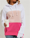 Colored Hooded Sweatshirt Long Sleeve Top - Verzatil 