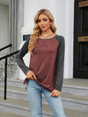 Round Neck Raglan Sleeve T-Shirt