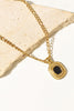 18K Gold Plated Inlaid Rhinestone Pendant Necklace