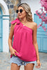 Tied One-Shoulder Blouse