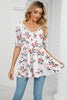 V-Neck Babydoll Blouse